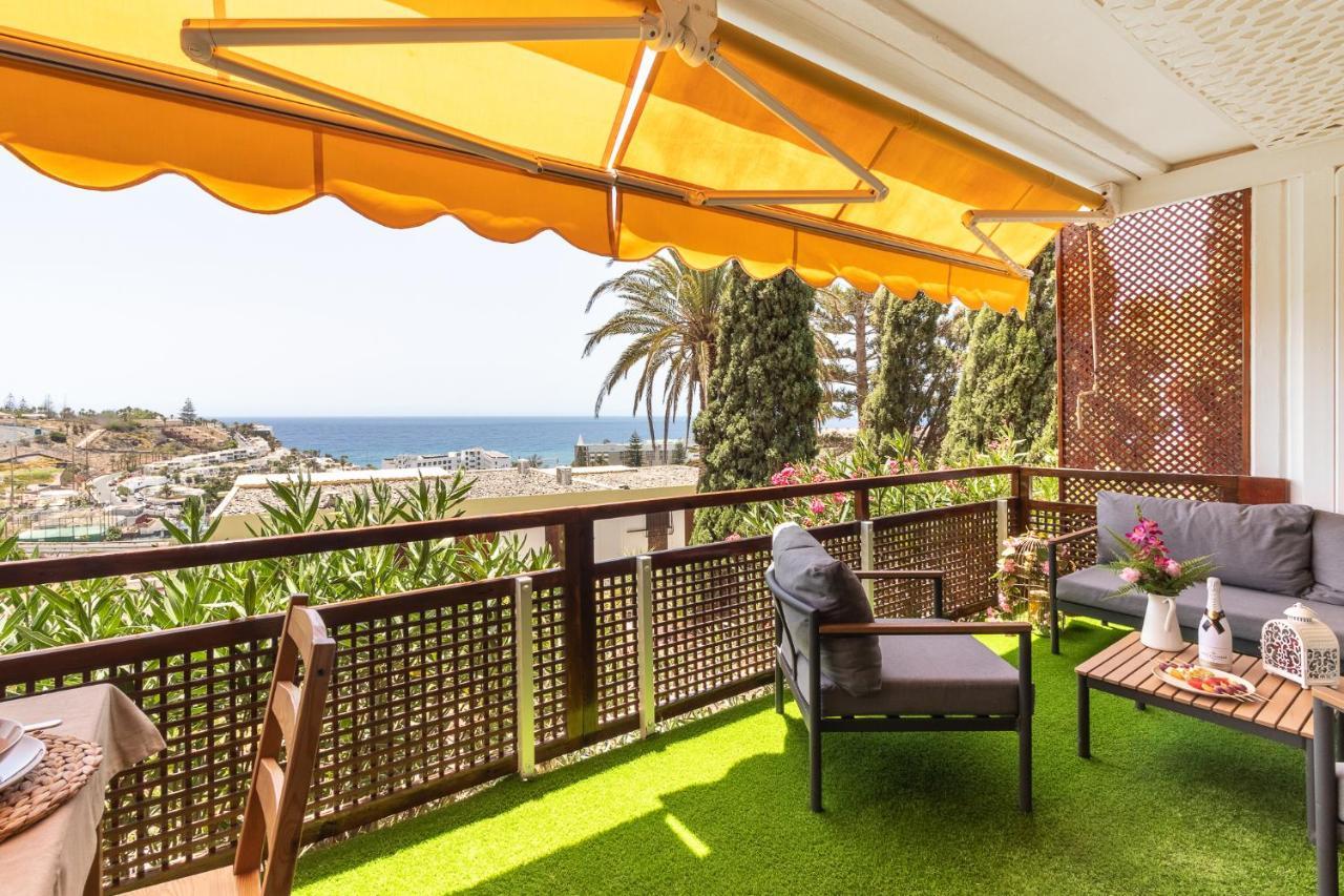 Increible Terraza Con Vistas Al Mar En San Agustin Apartman Kültér fotó
