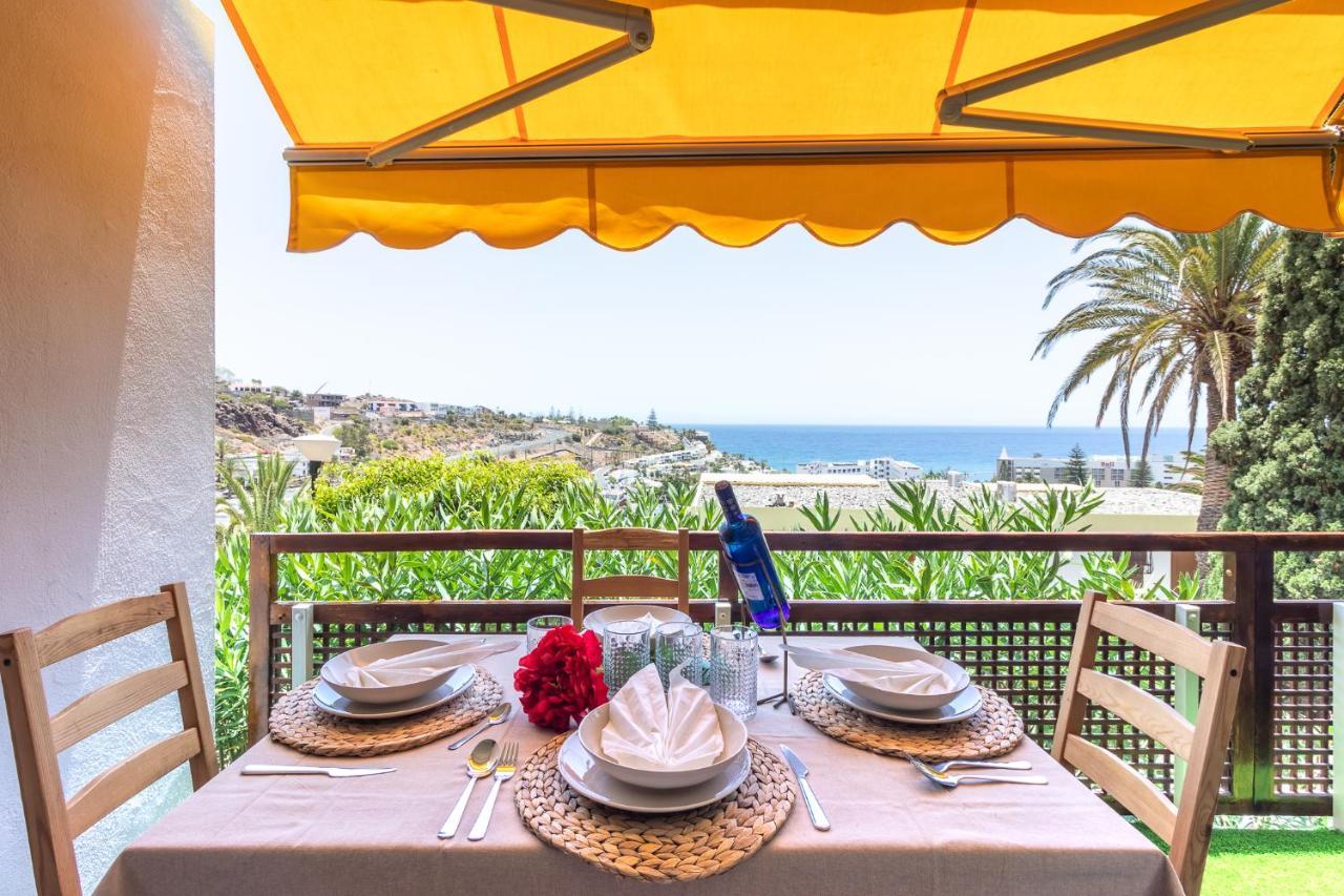 Increible Terraza Con Vistas Al Mar En San Agustin Apartman Kültér fotó